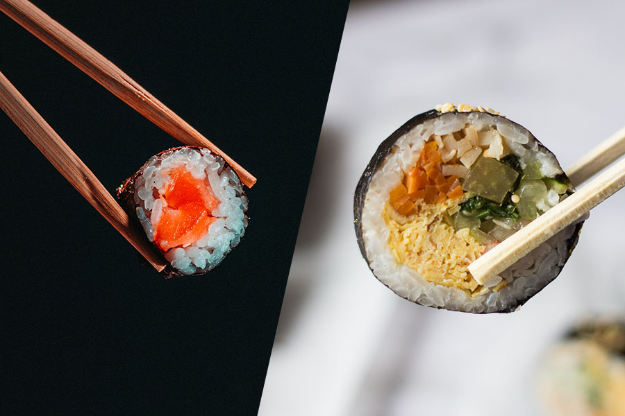 Kimbap vs Sushi