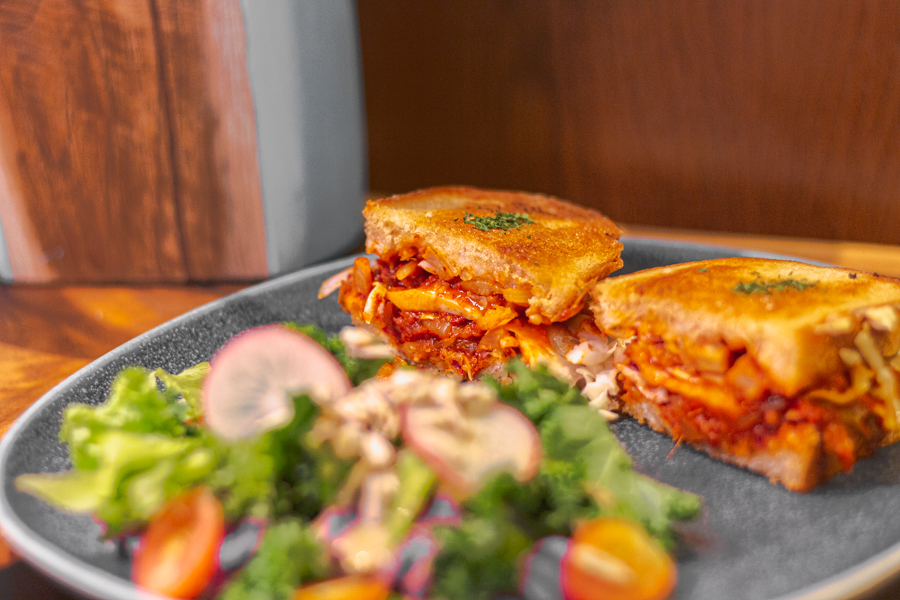Vegetarian Kimchi Grilled Cheese
