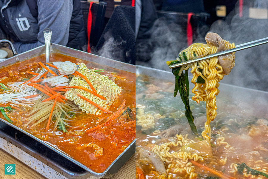 Korean spicy stirfried intestines