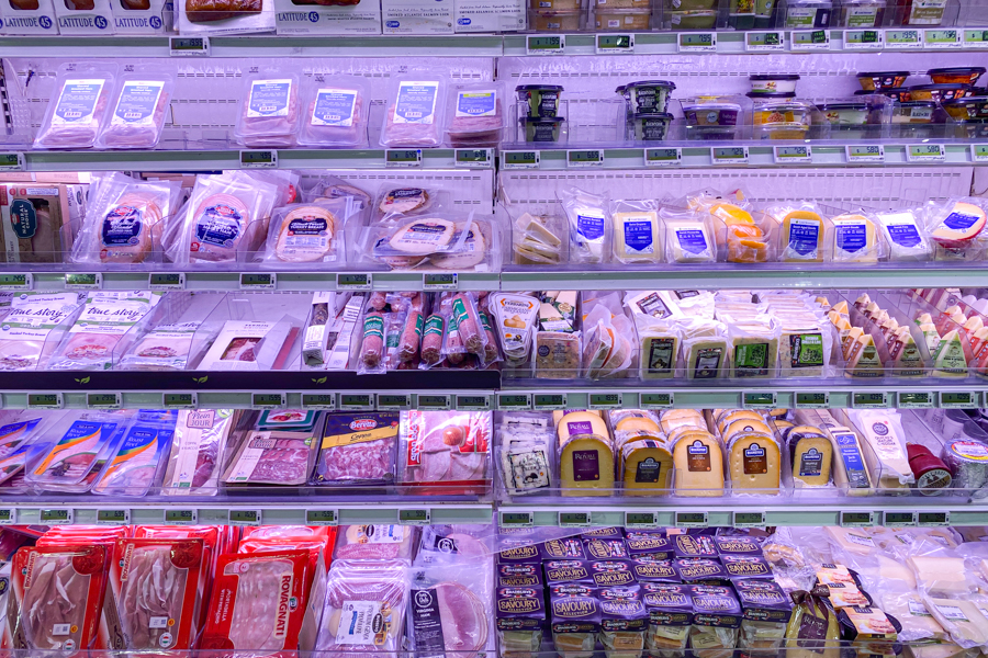 Variety of Cheese on DIsplay at Cold Storage Compass One