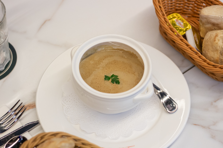 French Ceps Soup with Truffle Oil