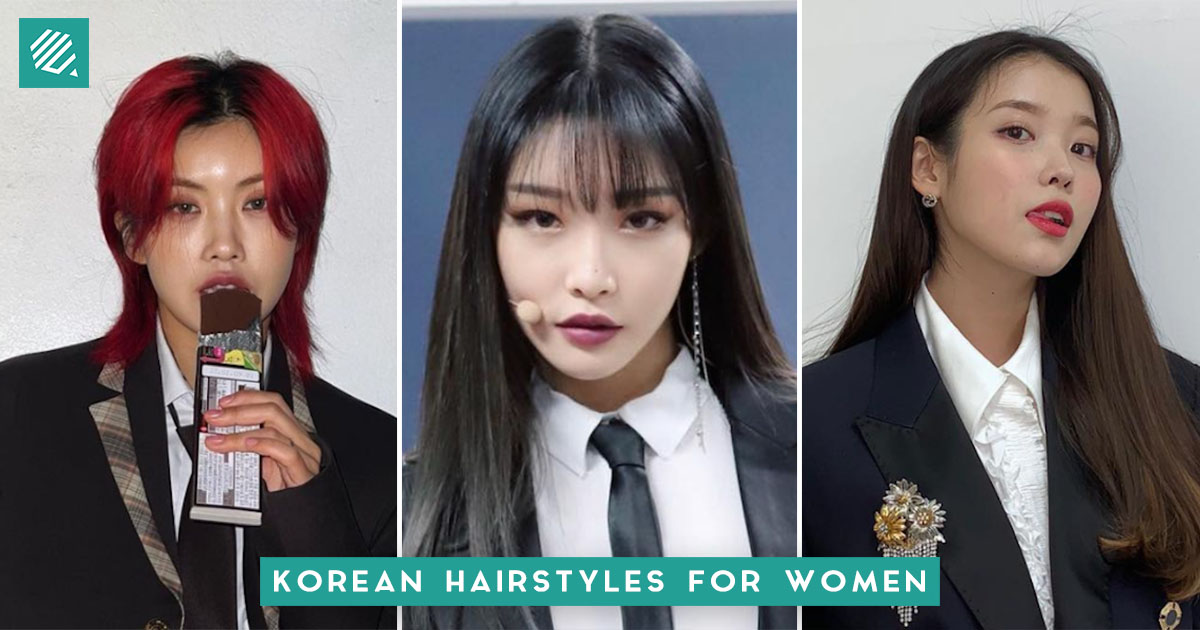 Cute Korean Hairstyle for Girls Long Brown Hair With Bangs  Hairstyles  Weekly