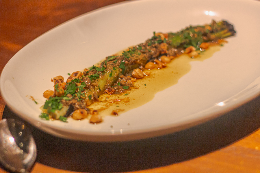 Oven Roasted Leeks with Brown Butter and Hazelnut