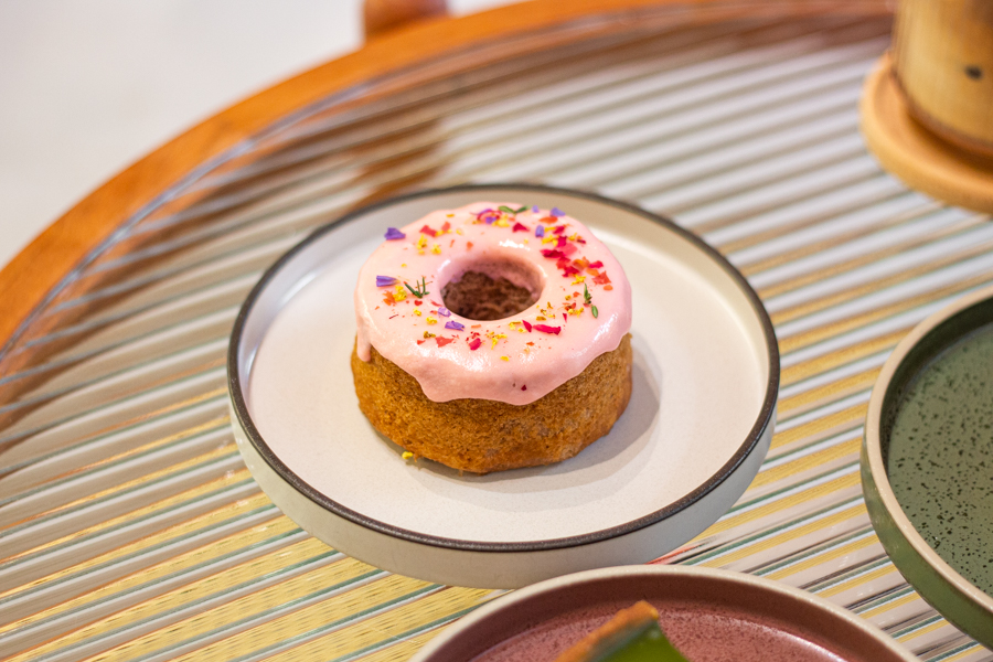 Raspberry Lychee Rose Teacake