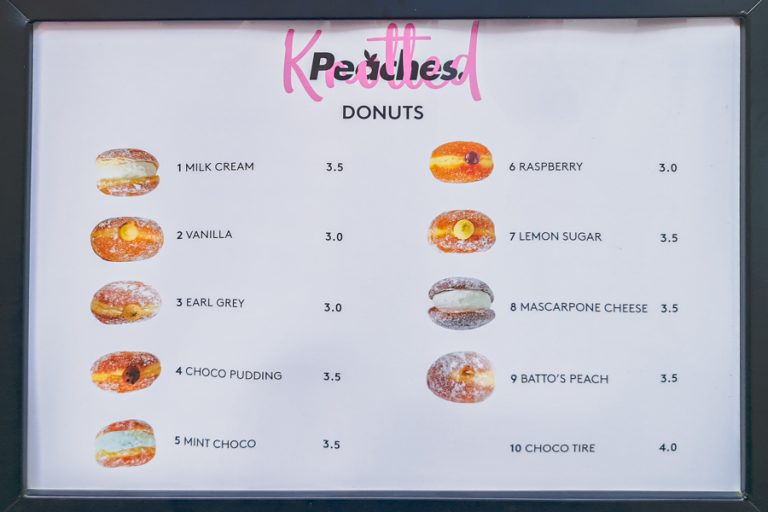 Cafe Knotted Peaches (카페 노티드 피치스) Popular Donut Cafe in Korea With