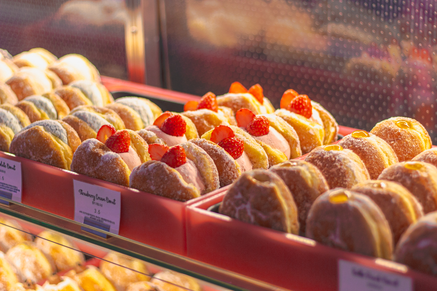 Donuts at Cafe Knotted Peaches