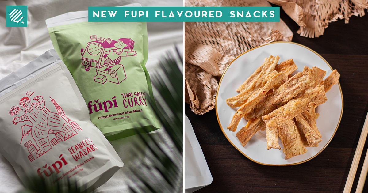 Fupi Launches Two New Flavoured Beancurd Skin Crisps Thai Green Curry