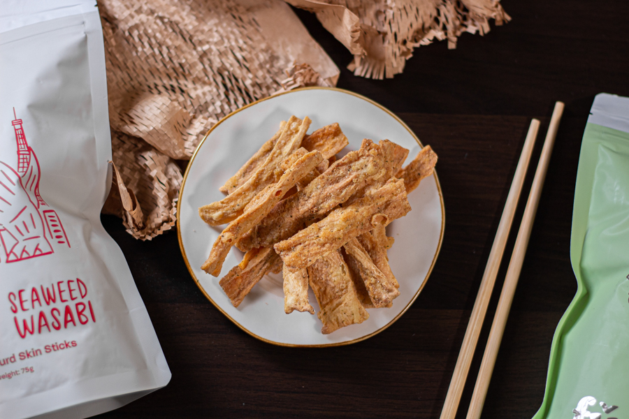 Fupi Seaweed Wasabi Beancurd Skin Snack