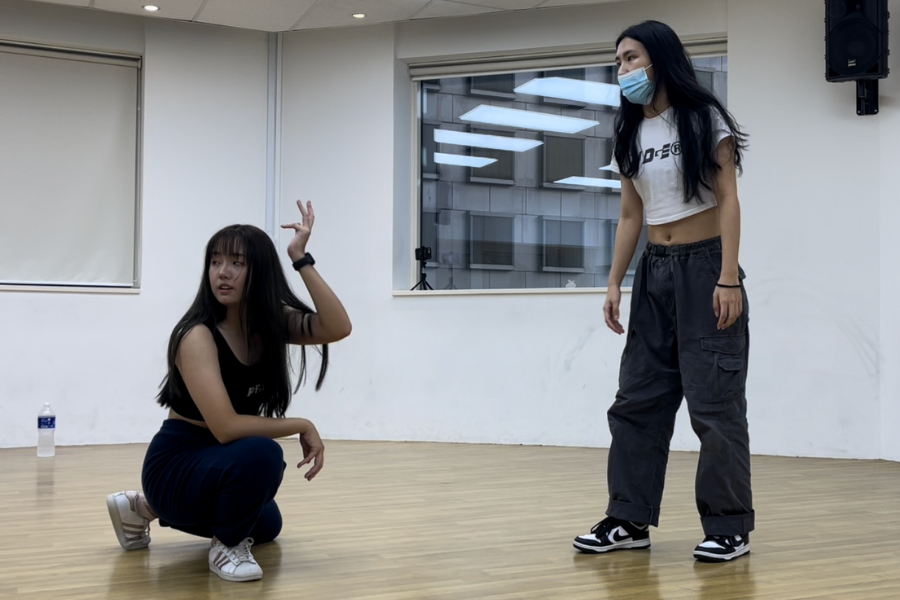 Two girls dancing to ITZY's LOCO