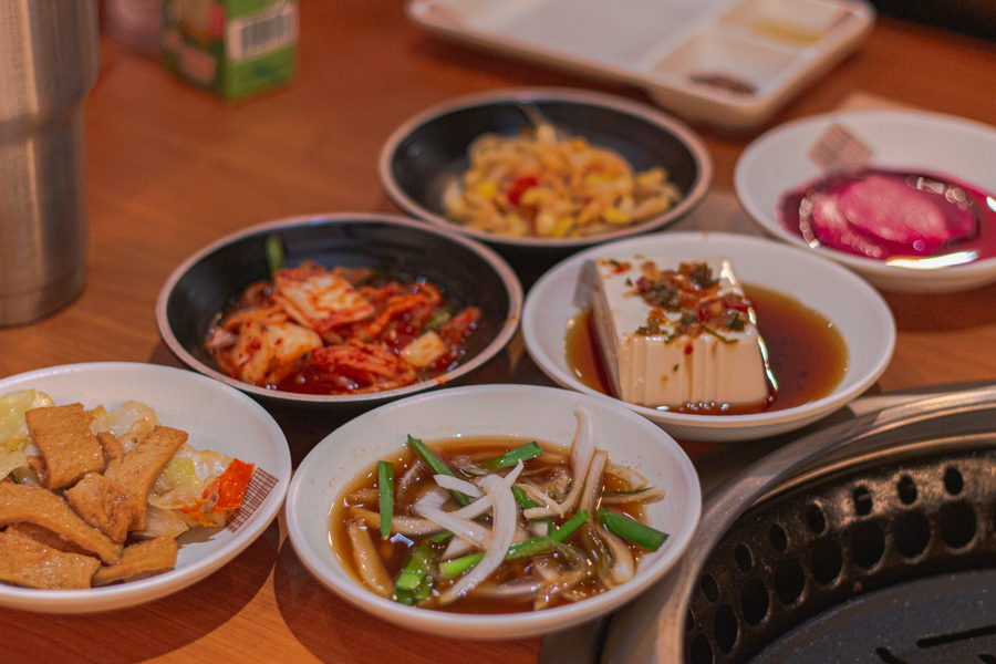 Banchan at Wang Dae Bak Grill