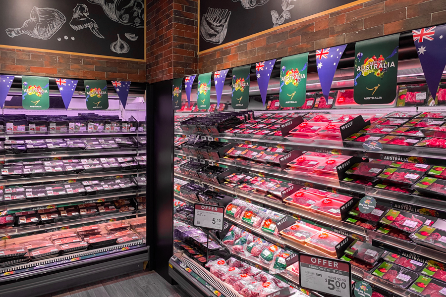 Meat Section at CS Fresh Great World City