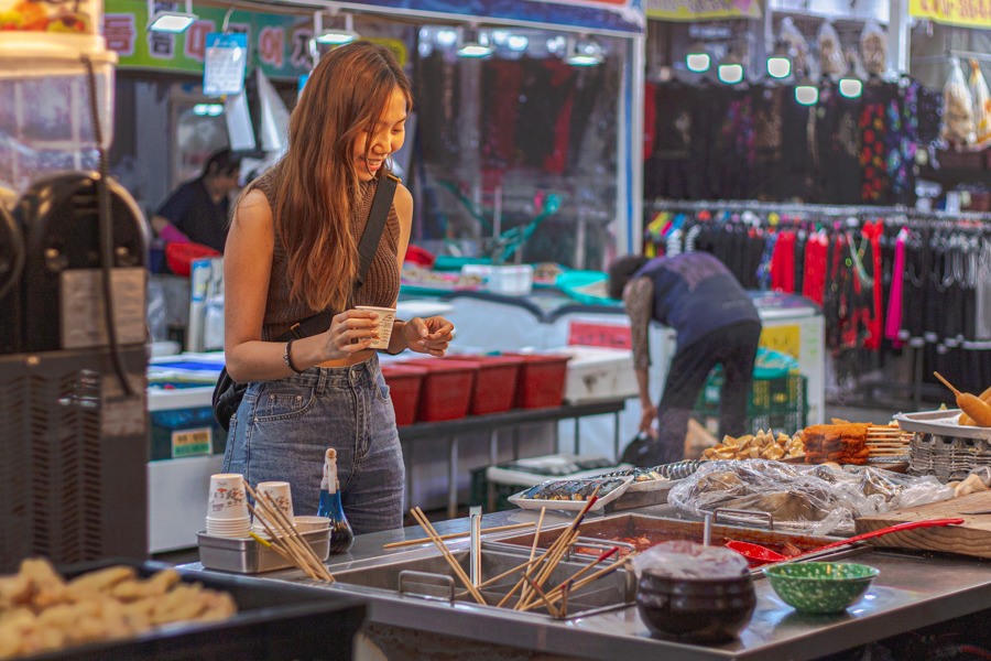 Street Food Stalls Mokpo Dongbu Market