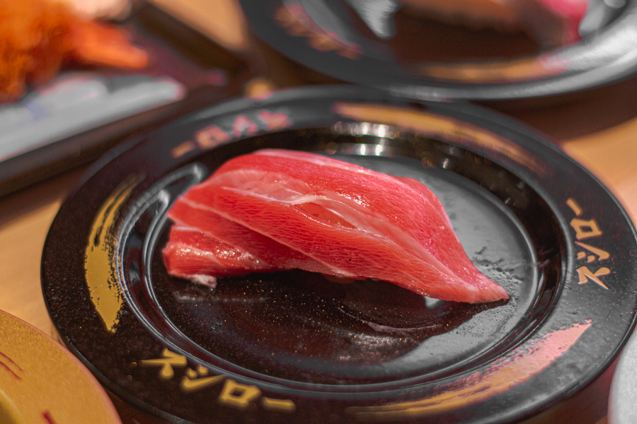 Fatty Wild Bluefin Tuna Sushi from Sushiro
