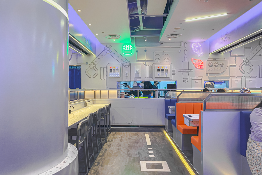 Interior of Sushi-GO AMK Hub