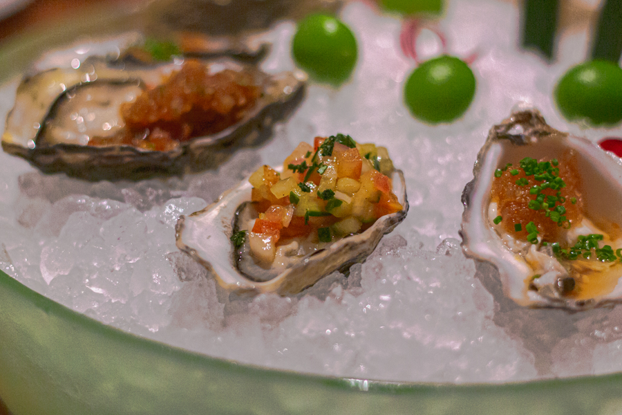 Oysters with Nobu Sauces
