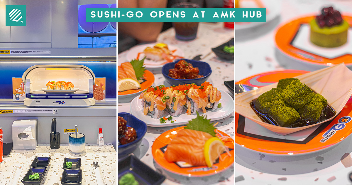 Sushi-GO opens futuristic 3rd outlet in Marina Square with robot servers,  over 150 dishes & special $5 kaisen don promo