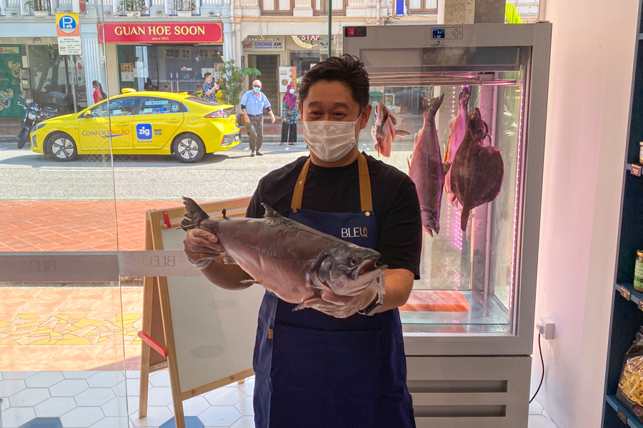 Dry Aged Salmon at Bleu Joo Chiat