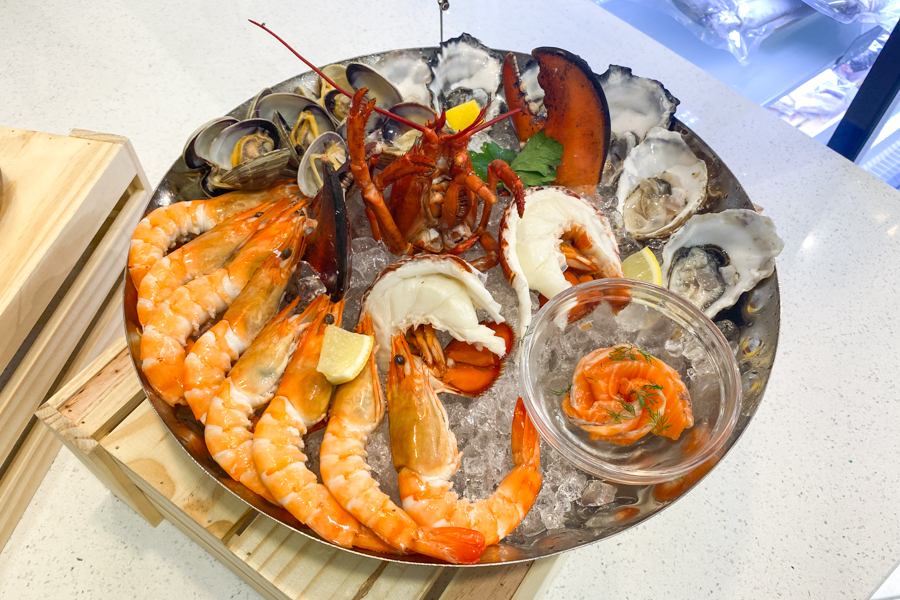 Ready-to-Eat Seafood Platter at Bleu