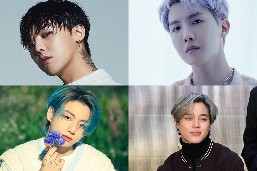 Korean celebrities with Type A blood type: G-Dragon, J-Hope, Jungkook, Jimin