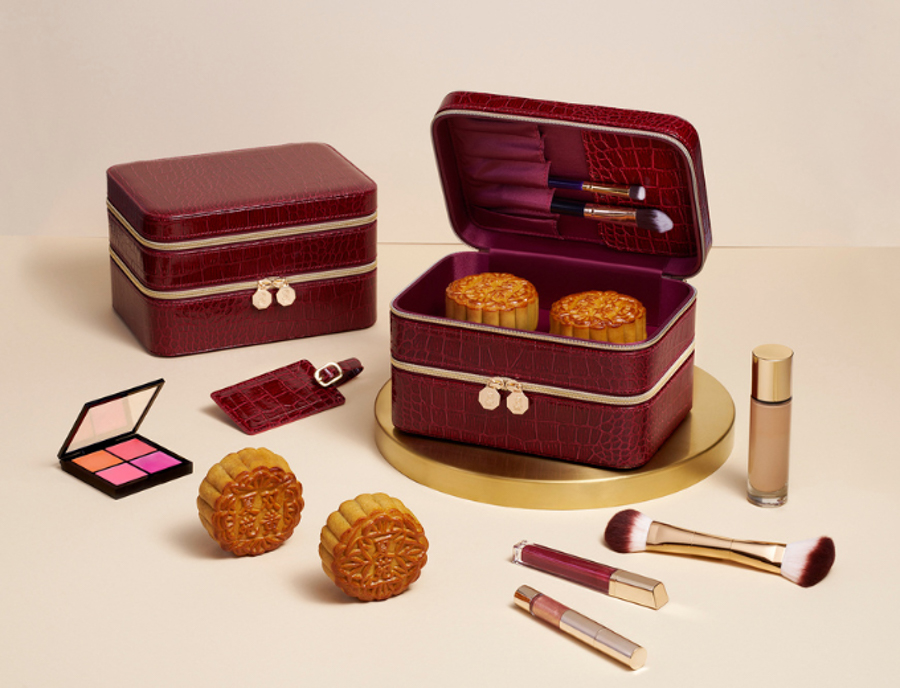 Traditional baked mooncakes by Ritz-Carlton Hotel Singapore