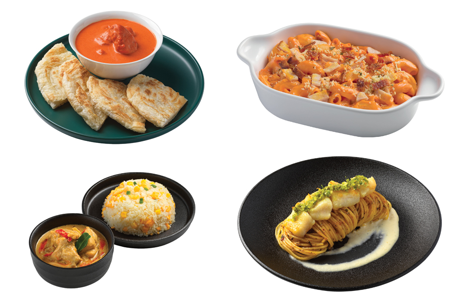 A selection of exclusive menu items by 7-SELECT Ready-To-Eat Meals by 7-Eleven