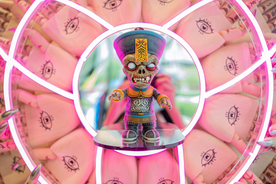 The limited edition BLAXK x Daniel Yu Jiangshi Junior figurine