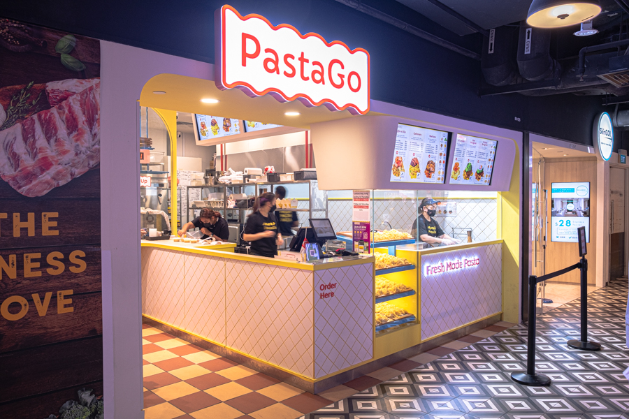 The exterior of the PastaGO outlet at Tiong Bahru Plaza
