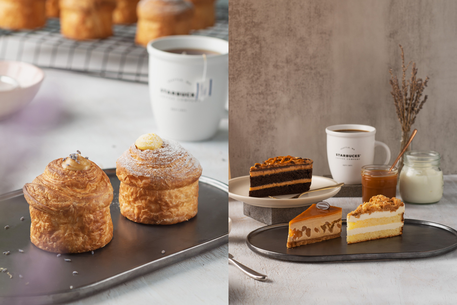 The new desserts from Starbucks including cruffins and cakes