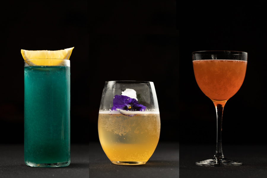 Three cocktails from the Austronesian Islands menu at The Bar at 15 Stamford