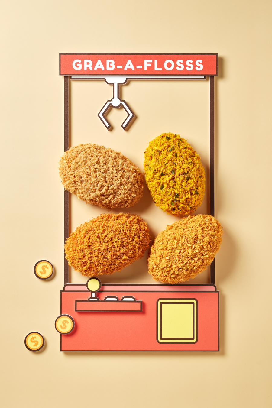 A promotional poster for the BreadTalk Flosss buns