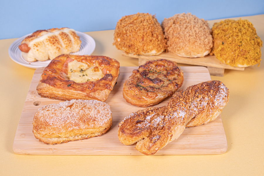 The full selection of new bread and pastries by BreadTalk for their 22 anniversary