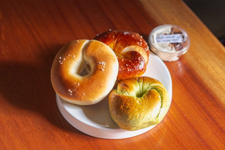 London Bagel Museum Popular Bakery Cafe in Anguk, Seoul Try The Spring Onion Cream Cheese Bagel