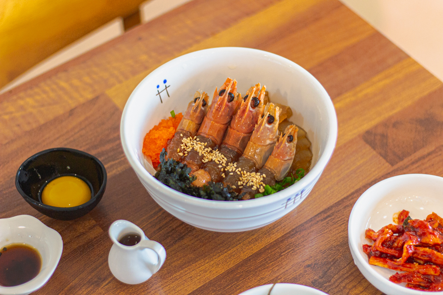 Prawn Bibimbap in Jeju