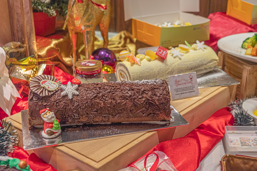 Jack's Place Christmas - Chocolate Praline Log Cake and  Yuzu Goma Log Cake