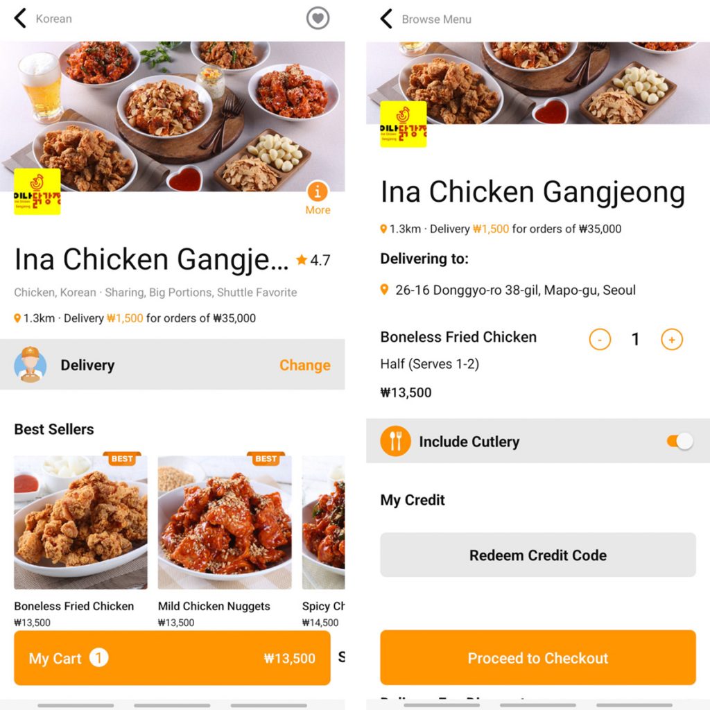 Shuttle Food Delivery App_Screenshots