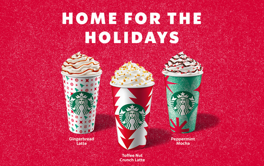 Starbucks Christmas Menu Is Back With Classics Like Peppermint Mocha