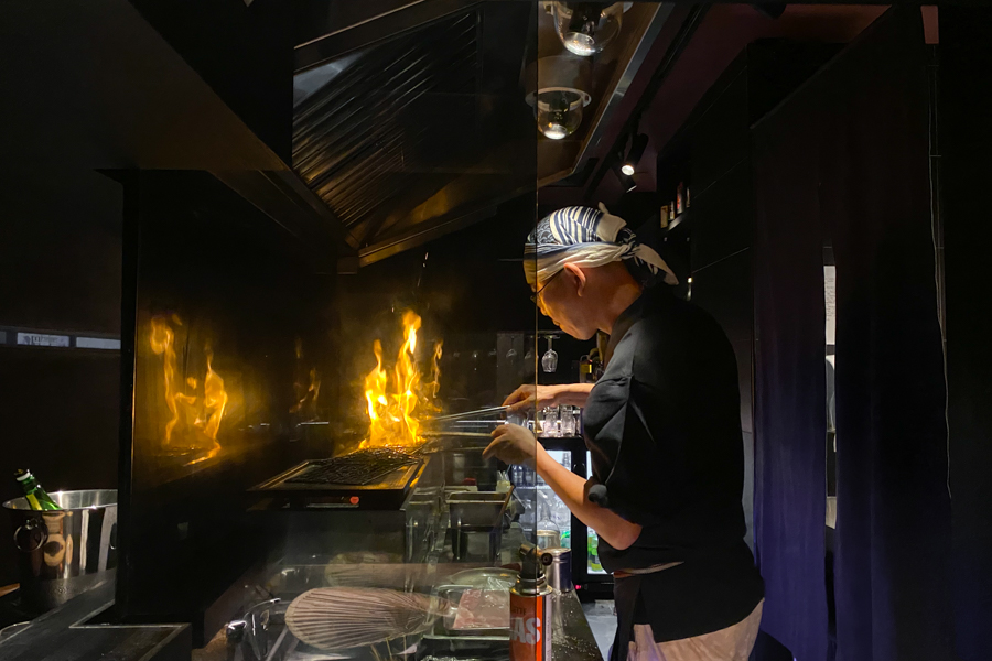 Chef Grilling at Hakata & Kushi Yamamoto