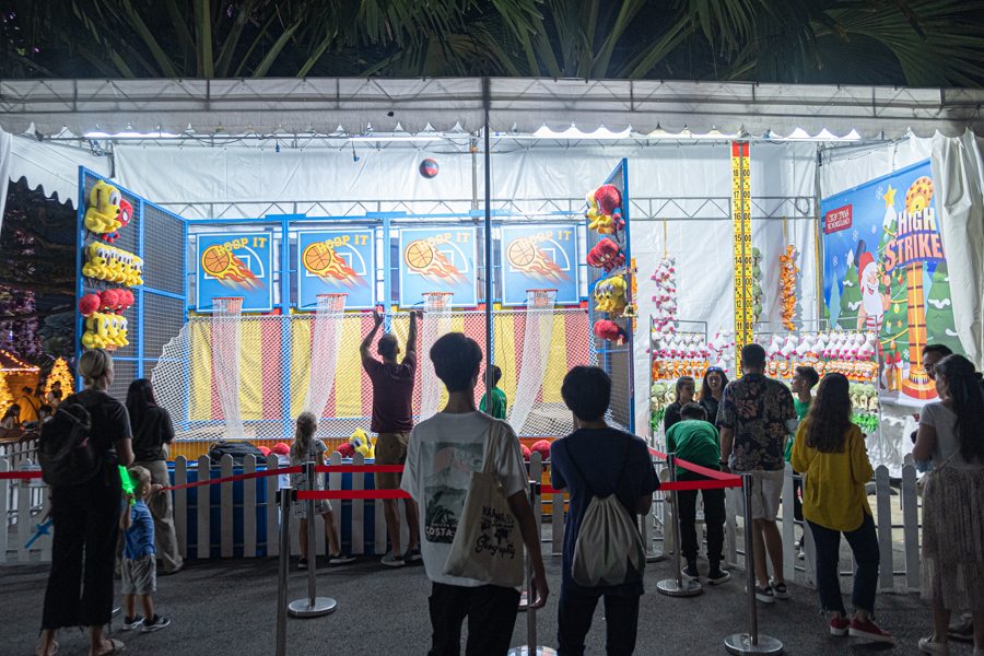 Carnival games at Christmas Wonderland