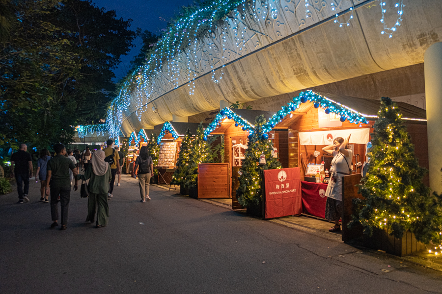 A row of festives Christmas Wonderland