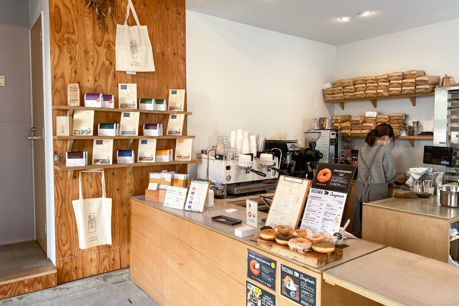 Ordering Counter at Higuma Doughnuts × Coffee Wrights Omotesando Tokyo