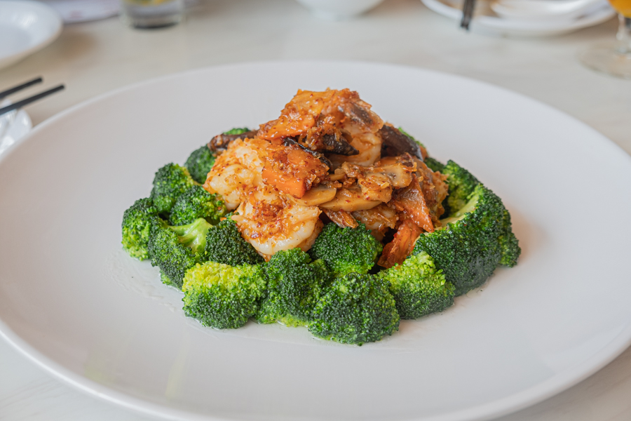 Prawn and Broccoli in XO Sauce