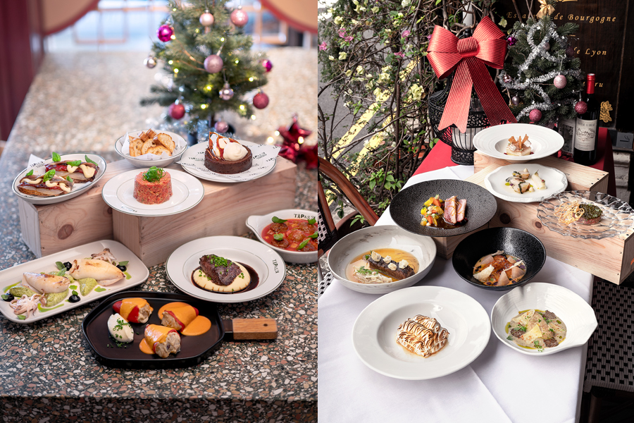 The multi-course festive menus from Tapas,24 and L'Angelus