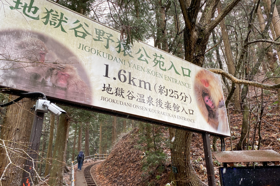 Entrance to Jigokudani Monkey Park Walking Trail