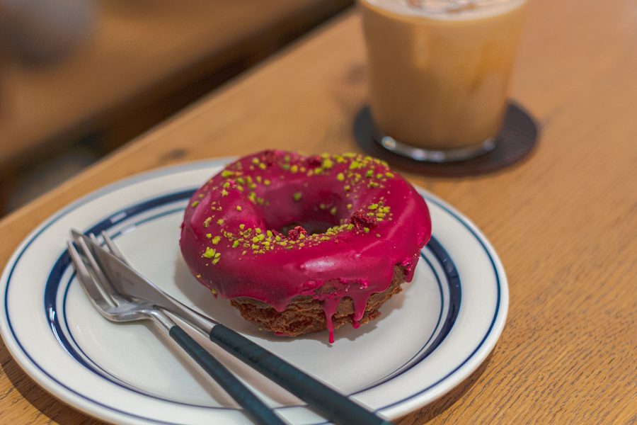 Pistachio Berry Donut