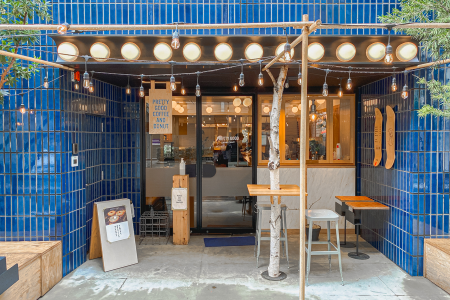 Pretty Good Coffee and Donut Cafe Entrance