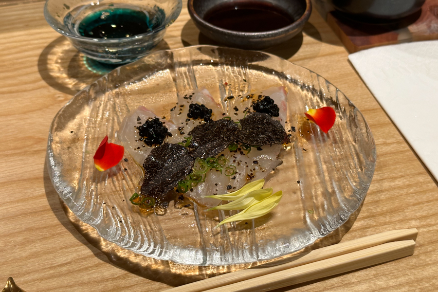 Carpaccio Dish Sushi Yujo