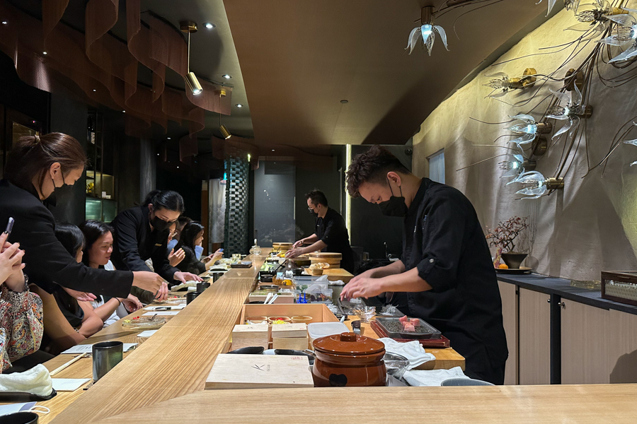 Interior of Sushi Yujo