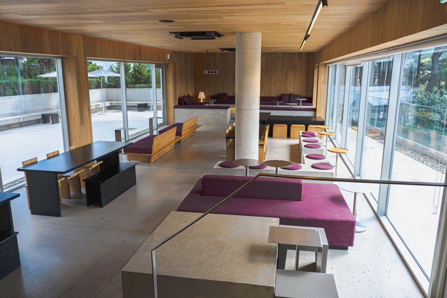 Seating Area in Large Busan Cafe