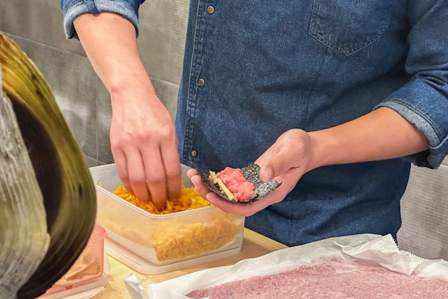 Shin Yasuke Chef Making Sushi