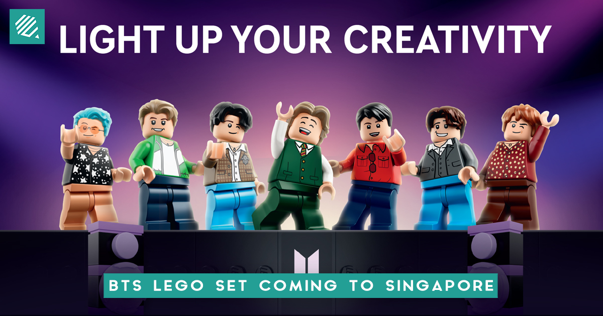 The BTS LEGO Set Coming To Singapore, Redeem Free Vinyl Postcard The BTS LEGO Set Coming To Singapore, Redeem Free Vinyl Postcard